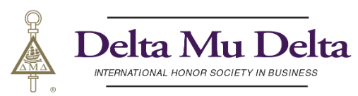 Delta Mu Delta International Honor Society in Business logo