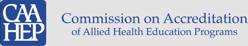 CAAHEP logo Commission on Accreditation of Allied Health Programs