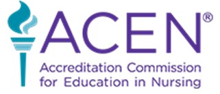 ACEN Accreditation Commission for Education in Nursing logo with torch