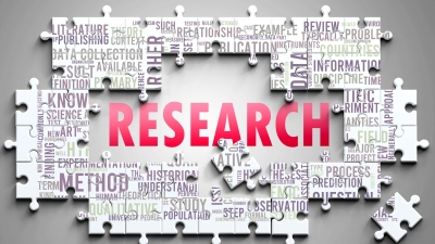 Research puzzle graphic.